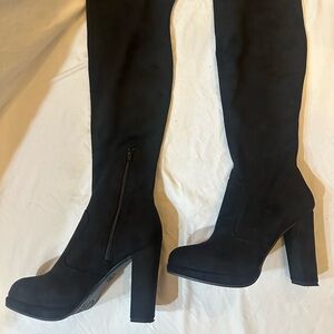 Gianni Bini Black Over the Knee Boots